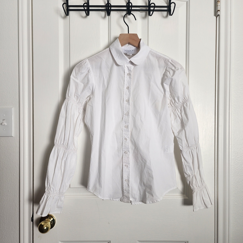 The Shirt by Rochelle Behrens White Button Down Shirt